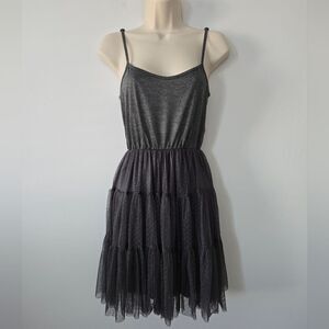 NWT O2 Collection Tiered Skirt Sleeveless Mini Dress